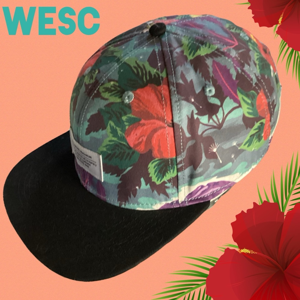 🆕WESC FloralPanel Baseball Cap